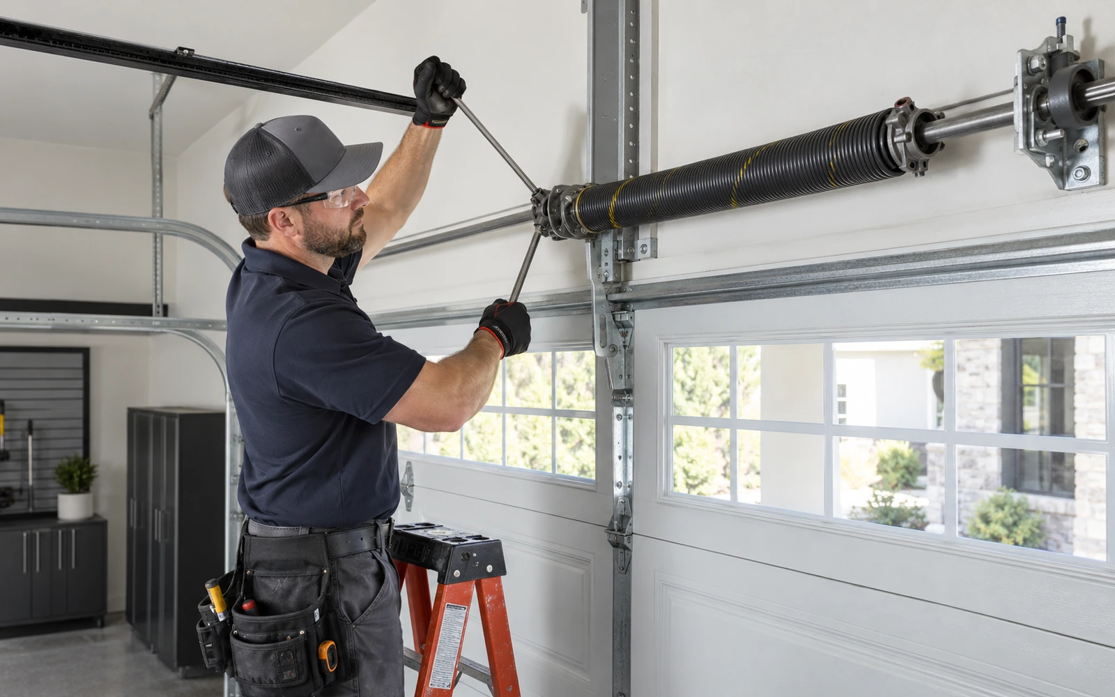 Broken garage door spring repair service