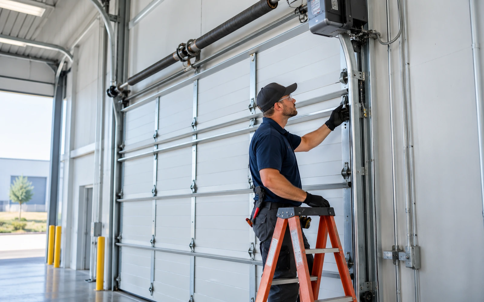 Commercial garage door service